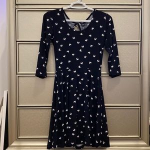 Black dress with white hearts. From Rue 21. Size small